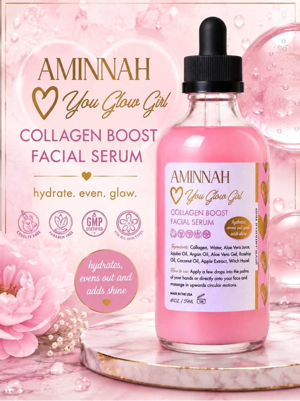 You Glow Girl Collagen Boost Facial Serum